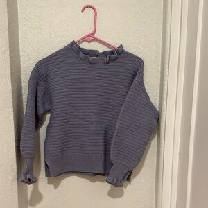 Madewell Ruffled Turtleneck Sweater